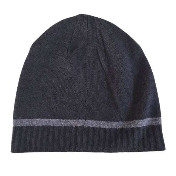 Nautica Dark and Light Gray Reversible Beanie - Picture 2 of 4